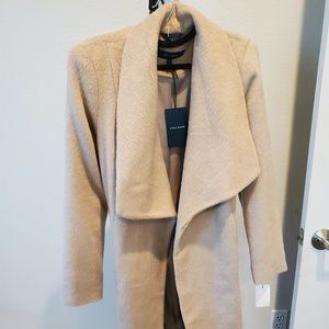 Cole Haan alpaca wool wrap coat